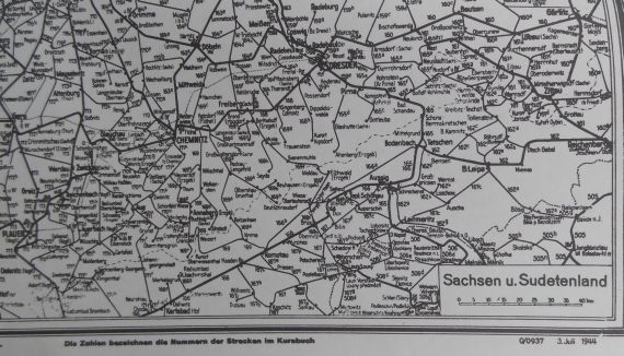 Kursbuchkarte 03. Juli 1944