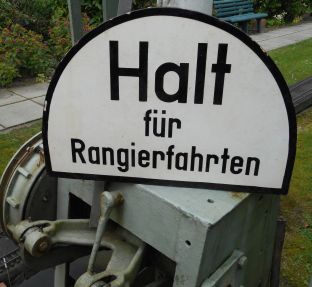 Halt für Rangierfahrten