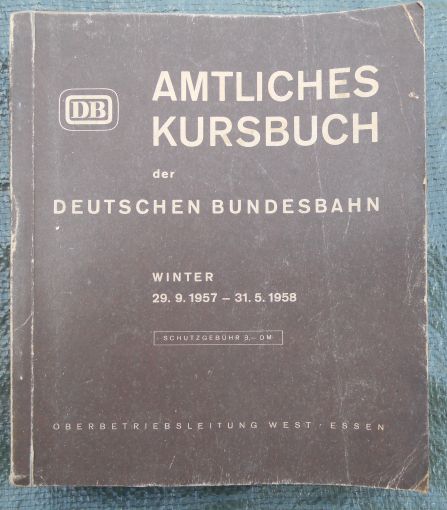 Amtliches Kursbuch Winter 1957/58