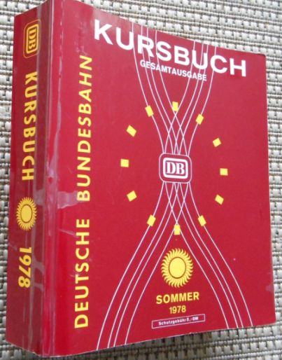 Kursbuch Sommer 1978