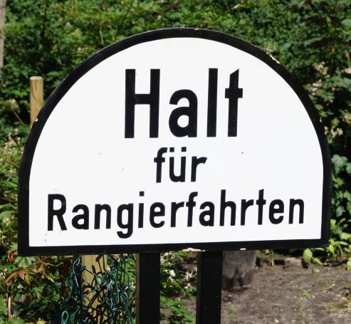 Halt für Rangierfahrten